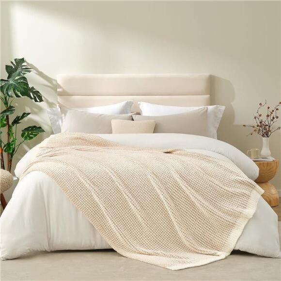 Reversible Soft Throw Microfiber Fluffy Fuzzy Cozy Knit Twin Blanket - Picture 3 of 5